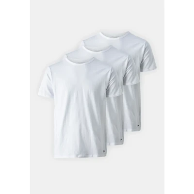 Abbildung von Tommy Hilfiger Herren 3er Pack T Shirts Kurzarm Stretch Rundhalsausschnitt, Weiß (White/White/White), XL