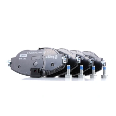 Abbildung von BREMBO P 85 144X Bremsbelagsatz inkl. Verschleißwarnkontakt mit Bremssattelschrauben ohne Zubehör SEAT: Leon III Hatchback, ST Box Body / Estate