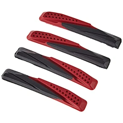 Abbildung von XLC Unisex Erwachsene Bremsschuhe Ersatzbremsgummi BS X02 4er Set 72 mm, Schwarz, Rot, Einheitsgröße