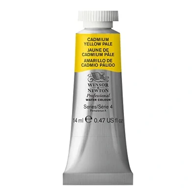 Abbildung von Winsor &amp; Newton 8840513 Professional Aquarellfarbe, lebendige Wasserfarben in Künstlerqualität, hohe Farbbrillanz Leuchtkraft, lichtecht, Archivqualität, 14ml Tube Kadmiumgelb hell