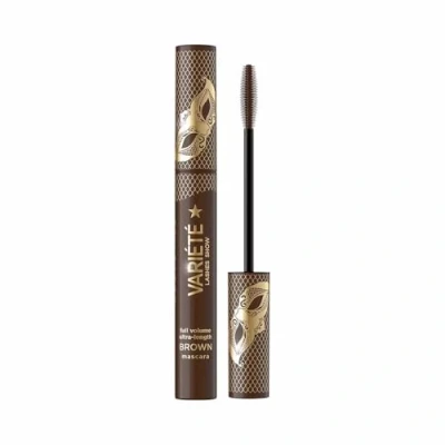 Abbildung von Eveline Cosmetics Variete Classic Brown Volumen und Verlängernde Mascara Erhöht Wimpernvolumen &amp; Länge mit Langanhaltender Formel, Ideal für Hellere Haarfarben
