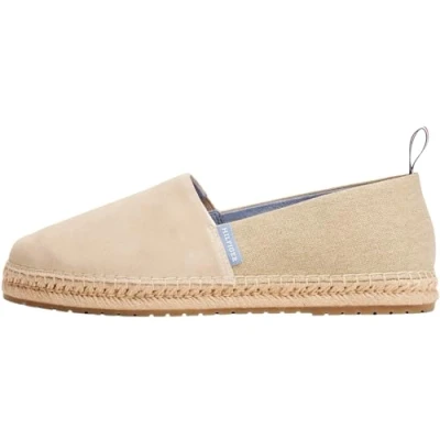 Abbildung von Tommy Hilfiger Herren Espadrilles Flex Mix aus Wildleder, Beige (Sandalwood), 43