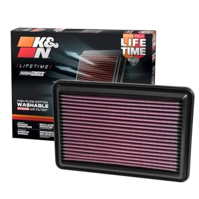 Abbildung von K&amp;N 33 5016 Motorluftfilter: Hochleistung, Prämie, Abwaschbar, Ersatzfilter,Erhöhte Leistung, 2014 2019 (Rogue, Qashqai, X Trail, Kadjar, Koleos, QM6)