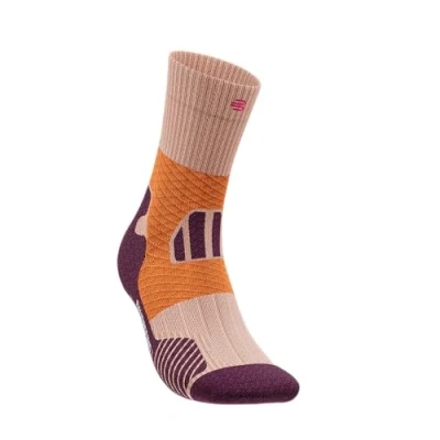 Abbildung von BAUERFEIND Trailrunning Socken „Trail Run Mid Cut Socks“, Mittellange Damen Sportsocken mit Kompression, Stabilität im Sprunggelenk, 1 Paar