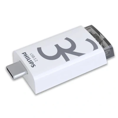 Abbildung von Philips Click Edition USB C Anschluss 3.2 Gen 1 Flash Laufwerk 32 GB für PC, Laptop, Smartphone, Tablet mit Anschluss, Lesegeschwindigkeit bis zu 120 MB/s