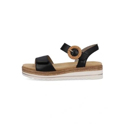 Abbildung von Remonte Riemensandalette, Damen, Größe: 42, Schwarz Schuhe