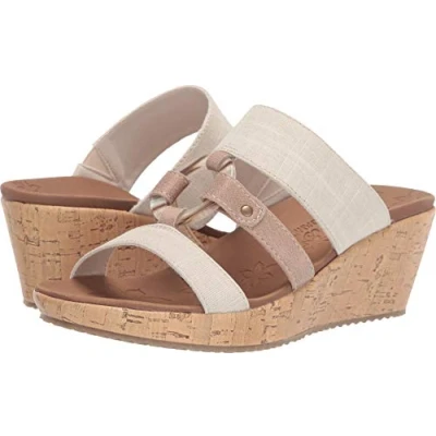 Abbildung von Skechers Damen Beverlee sail Away Keilsandale, Natur, 41 EU