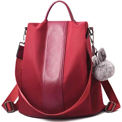 Abbildung von CHARMORE Damen Rucksack Wasserdichte Nylon Schultaschen Anti Diebstahl Tagesrucksack Schultertaschen