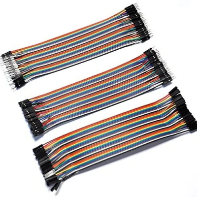 Abbildung von Aihasd 120PCS 3 in 1 kit 20CM Female Male Jumper Wire Dupont Cable Kabel Steckbrücken Drahtbrücken für Arduino