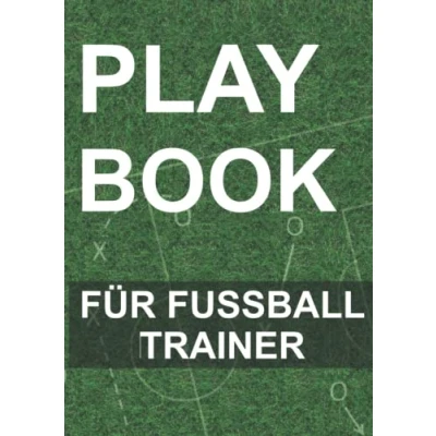 Abbildung von Fussball Playbook A4 Arbeitsbuch für Fussballtrainer mit Spielfeldvorlagen zur Unterstützung der Trainingsplanung und von Spieltagen