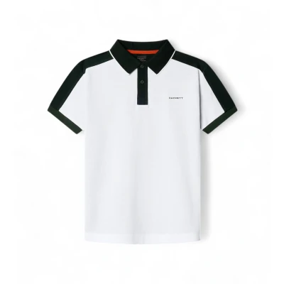 Abbildung von Hackett London für Jungen. HK5600033 Polo Members Col Block weiß (3Años= 97cm), Lässig, Baumwolle, Kurzarm, Kinderbekleidung