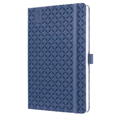Abbildung von SIGEL J6101 Wochenkalender 2026 A5 blau, Hardcover, Gummiband, Stiftschlaufe, Einstecktasche, 174 Seiten, vegan, Buchkalender, Terminplaner Kalenderbuch Jolie