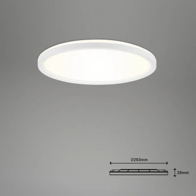 Abbildung von BRILONER LED Deckenlampe flach Smart Home, funktioniert mit Alexa, Fernbedienung, Lampe, Deckenleuchte, Wohnzimmerlampe, Panel, Schlafzimmerlampe, Flurlampe, 29,3x2,5 cm, Weiß