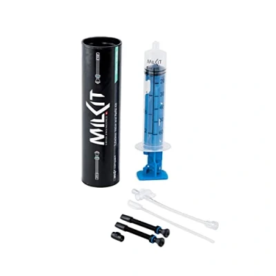 Abbildung von milKit Tubeless Kit COMPACT Injektor Werkzeug Dichtmilch Montage Set mit Spritze Spritzensystem (55 mm)