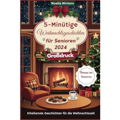 Abbildung von 5 Minütige Weihnachtsgeschichten für Senioren 2024: Erheiternde Geschichten die Weihnachtszeit
