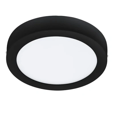 Abbildung von EGLO connect.z Smart Home LED Bad Deckenlampe Fueva Z, Ø 21 cm, ZigBee, App und Sprachsteuerung Alexa, Lichtfarbe (warmweiß kaltweiß), dimmbar, Metall Aufbauleuchte schwarz, IP44