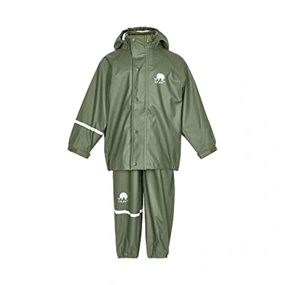 Abbildung von Celavi Jungen Zweiteiliger Regenanzug In Vielen Farben Regenjacke, Army Grün (Army 988), 90 EU