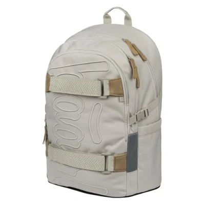 Abbildung von Baagl Schulrucksack für Jungen Mädchen Teenager Skateboard Rucksack Kinderrucksack mit Laptopfach und Brustgurt Schule, Weiterführendeschule, Mittelschule, 25 l (Mist)