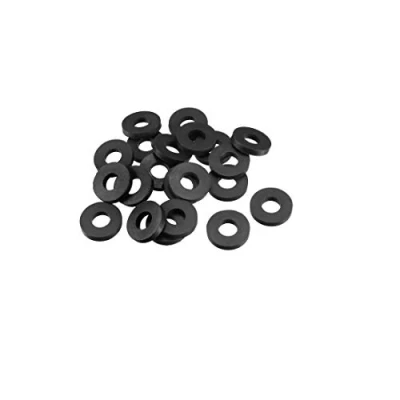 Abbildung von sourcing map 20 Stück Gummi Unterlegscheiben 18mm Außendurchm. 8mm Innendurchm. 3mm Dicke für Wasserschlauch Wasserhahn