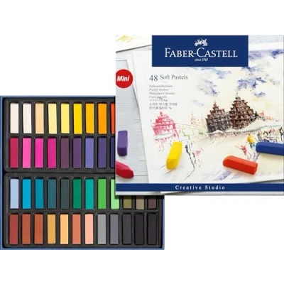 Abbildung von FABER CASTELL 128248 Mini Softpastellkreide Studio Quality 48 Etui verschiedene Farben