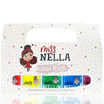 Abbildung von Miss Nella RAINBOW 5 Varnish Set von Nagel Lack auf Wasserbasis, Schäl und geruchsneutral. Unser Nagellack ist sicher macht Spaß!