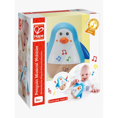 Abbildung von Hape Penguin Musical Wobbler Holzspielzeug