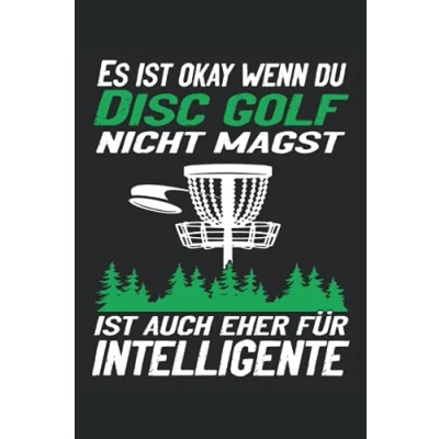 Abbildung von Es ist okay wenn du Disc golf nicht magst, auch eher was für Intelligente: Erweitere dein set mit diesem Gold Notizheft Discgolfer die ihren Wurfsport dem Frisbee lieben.