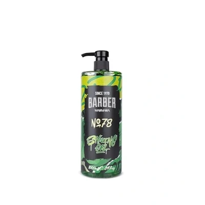 Abbildung von BARBER MARMARA Rasiergel Männer No.78 Herren transparent 1000ml Shaving Gel Men präzise Rasur der Bartkonturen Schäumt nicht Kühlt die Haut mit Pumpenspender bartpflege