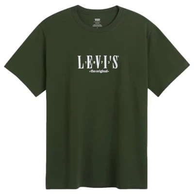 Abbildung von Levi&#039;s Ss Relaxed Fit Tee Serif Logo Kombu Gree