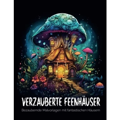 Abbildung von Verzauberte Feenhäuser: Ein Entspannendes Malbuch für Erwachsene mit Fantasiehäusern und Verzauberten Gärten