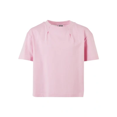 Abbildung von Urban Classics Pleat Tshirt basic für Kinder, Größe: 146/152, Girlypink