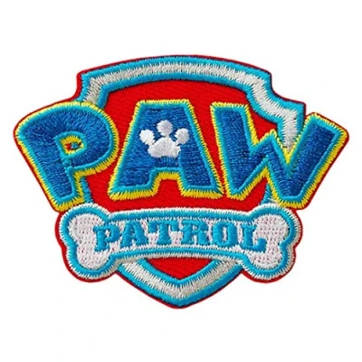 Abbildung von Mono Quick Applikation Bügelbild Patch PAW Patrol Logo ca. 6,5x5,0cm, bunt