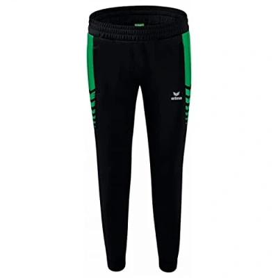 Abbildung von Erima Damen Six Wings funktionelle Trainingshose, schwarz/smaragd, 38