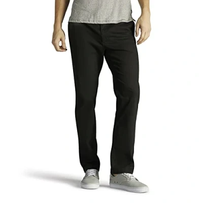 Abbildung von Lee Herren Extreme Motion Flat Front Slim Straight Pant Lässige Hose, Schwarz, 34W / 32L