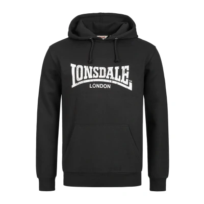 Abbildung von Lonsdale Wolterton Kapuzenpullover, Herren, Größe: XXL, Black white