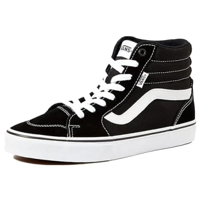 Abbildung von Vans Damen Filmore Hi Sneaker, Suede Canvas Black White, 39 EU