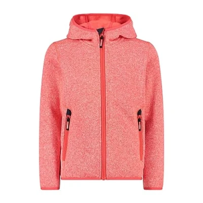 Abbildung von CMP Kid G Jacke mit fester Kapuze, Rotes Fluo Anthrazit, 152