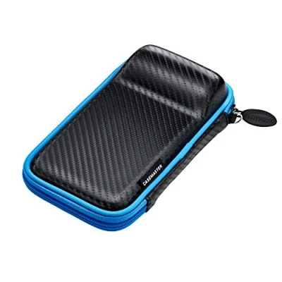 Abbildung von Casemaster Unisex Erwachsene Dart Case Sport Darttasche mit schwarzem Reißverschluss, blau