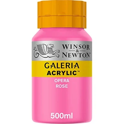 Abbildung von Winsor &amp; Newton 2150448 Galeria Acrylfarbe, hohe Pigmentierung, lichtecht, buttrige Konsistenz, 500 ml Topf Opernrosa