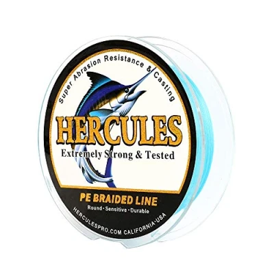 Abbildung von HERCULES Super Cast 100m 2000m Yards Geflochtene Angelschnur 10lb 300lb Test für Salzwasser Süßwasser PE Geflecht Fischdraht Superline 8 Stränge
