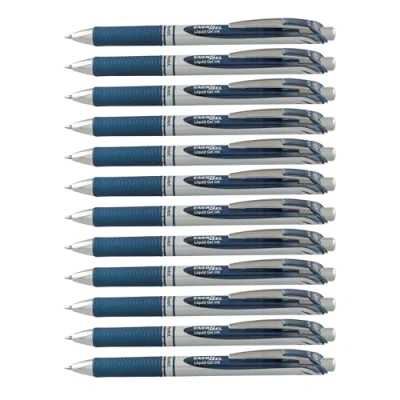 Abbildung von Pentel EnerGel XM BL77 Gelschreiber mit Druckmechanik, marineblau (1 Stück)