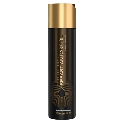 Abbildung von Sebastian Professional Dark Oil Shampoo, leichtes seidiger Effekt, ohne aufzuhängen, glattes und seidiges Haar, nährend, verleiht Fülle Glanz, für alle Haartypen, 250 ml