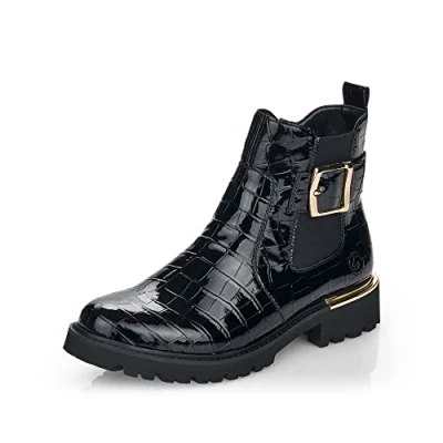 Abbildung von Remonte Damen D8684 Chelsea Stiefel, Black / 02, 36 EU