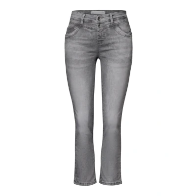 Abbildung von Street One Jeans Tapered Fit, Damen, Größe: 31, Grau