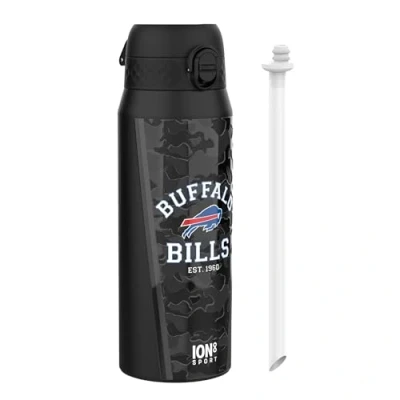 Abbildung von NFL Bills Vakuumisolierte Edelstahl Trinkflasche, 750ml (24oz), Auslaufsicher, Einhandöffnung, Sichere Verriegelung, Spülmaschinenfest, Tragegriff, Langlebig, Ideal für Sport