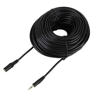 Abbildung von Sonew Audiokabel 30m Stecker auf Buchse Optisches Verlängerungskabel Klinkenstecker Aux Kabel für Smartphone Kopfhörer Stereo(30m)