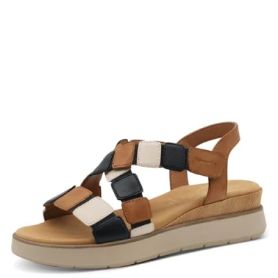 Abbildung von Tamaris Plateausandalette, Damen, Größe: 40, Cognac comb Schuhe