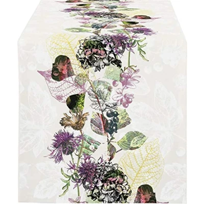 Abbildung von APELT Läufer, weiß violett, 46x140