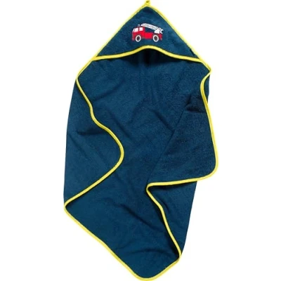 Abbildung von Playshoes Unisex Kinder Frottee Kapuzentuch Feuerwehr, 100x100cm EU