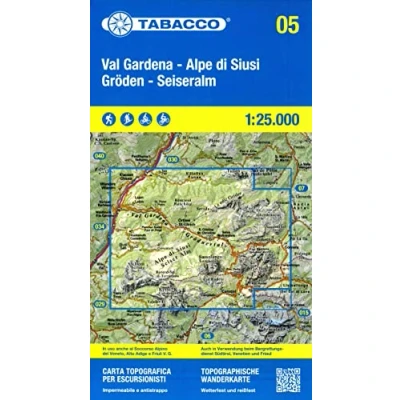Abbildung von 05 Val Gardena Alpe di Siusi Gröden Seiseralm: 1:25000 (Carte topografiche per escursionisti, Band 5)
